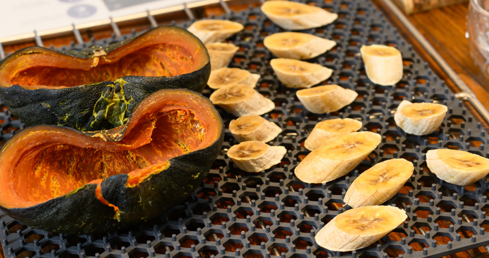 カボチャとバナナ